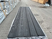 Zweeds rabat zwart gecoat 4200x195x16mm (100x)