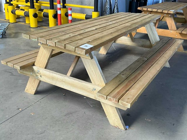 Zweedse picknicktafel - afbeelding 2 van  3