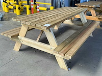 Zweedse picknicktafel - afbeelding 2 van  3