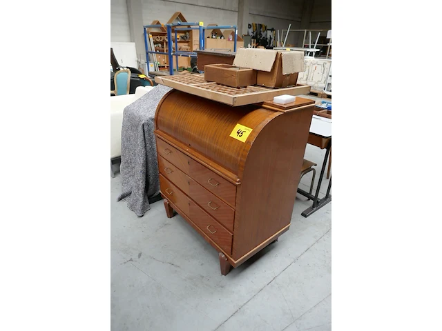 Zweedse secretaire + letterkast - afbeelding 1 van  6