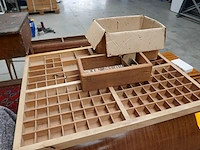Zweedse secretaire + letterkast - afbeelding 5 van  6