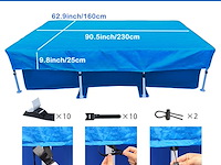 Zwembadafdekking 87 x 59 inch - afbeelding 2 van  4