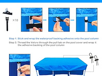Zwembadafdekking 87 x 59 inch - afbeelding 3 van  4