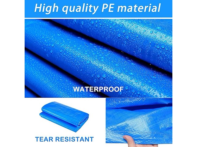 Zwembadafdekking 87 x 59 inch - afbeelding 4 van  4