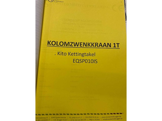 Zwenkarm standaert 7,6m 1000kg - afbeelding 8 van  10