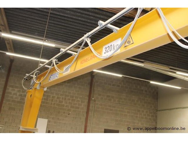 Zwenkarm/kraan konecranes m5-6, bj 2019, cap 320kg, vv bediening, keuringsattest 5/2026 - afbeelding 6 van  8