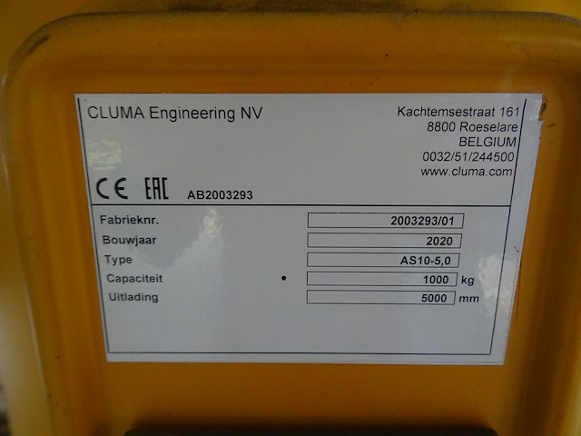 Zwenkkraan cluma - afbeelding 9 van  12