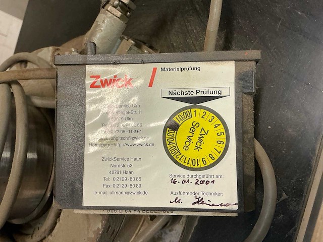 Zwick 1484 hydraulische pers - afbeelding 6 van  20
