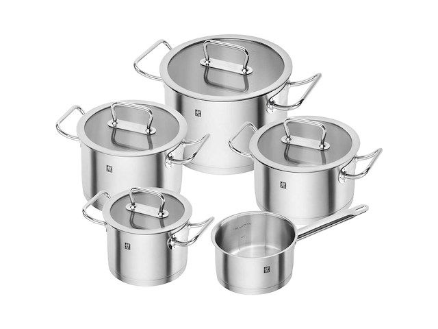 Zwilling 5-delige kookgerei set roestvrij staal - afbeelding 1 van  6