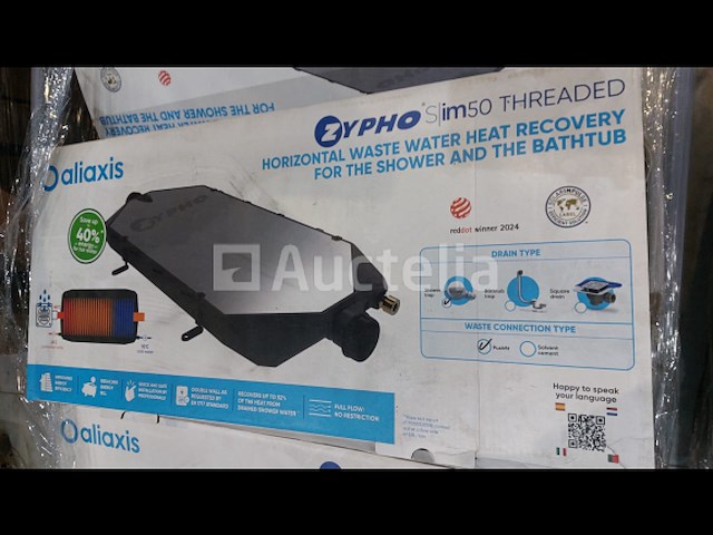 Zypho slim 50 horizontal water drain heat recovery / douchewarmteterugwinningsysteem (nr. 15-10) - afbeelding 3 van  5